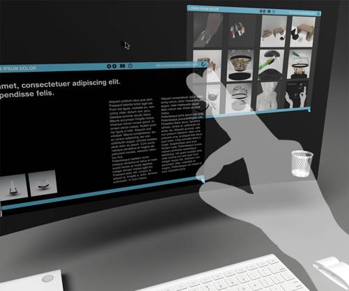 3D-Desktop: Fenster langziehen