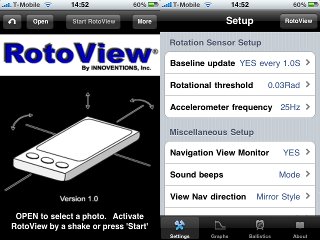 RotoView Demo-App für das iPhone